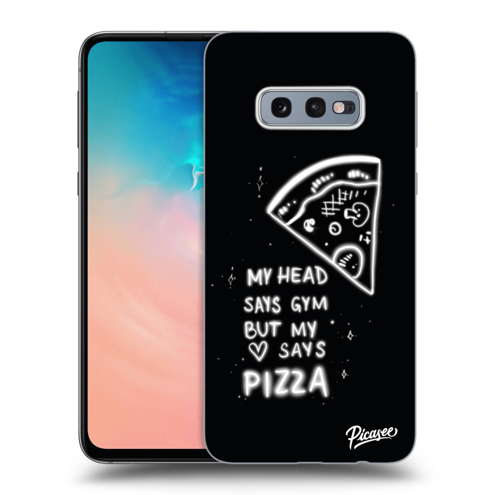 Picasee silikónový čierny obal pre Samsung Galaxy S10e G970 - Pizza