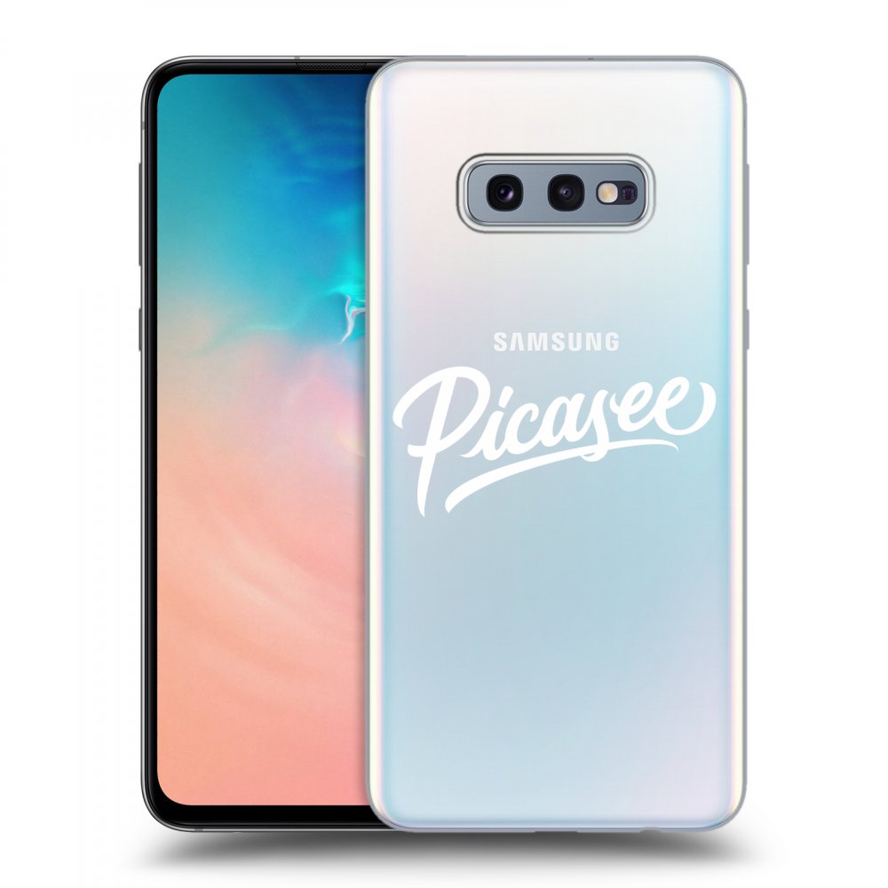 Picasee silikónový prehľadný obal pre Samsung Galaxy S10e G970 - Picasee - old logo - white