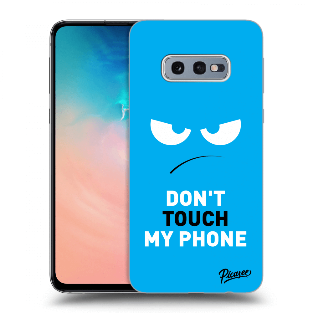 Picasee ULTIMATE CASE pro Samsung Galaxy S10e G970 - Angry Eyes - Blue