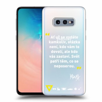 Obal pre Samsung Galaxy S10e G970 - Kazma - SVĚT PATŘÍ TĚM, CO SE NEPOSEROU