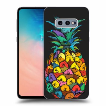 Picasee silikónový čierny obal pre Samsung Galaxy S10e G970 - Pineapple