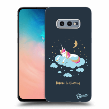 Picasee silikónový čierny obal pre Samsung Galaxy S10e G970 - Believe In Unicorns