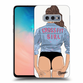 Picasee ULTIMATE CASE pro Samsung Galaxy S10e G970 - Crossfit girl - nickynellow