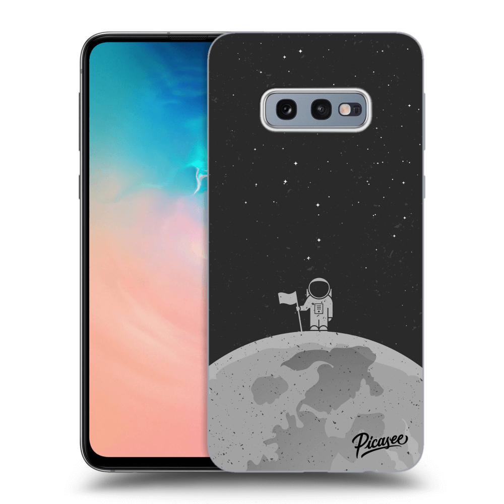 Picasee silikónový čierny obal pre Samsung Galaxy S10e G970 - Astronaut