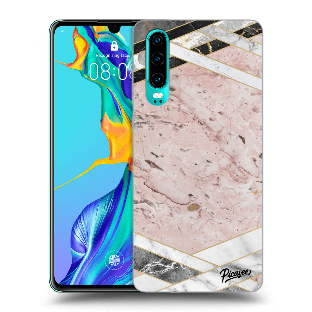 Picasee ULTIMATE CASE pro Huawei P30 - Pink geometry