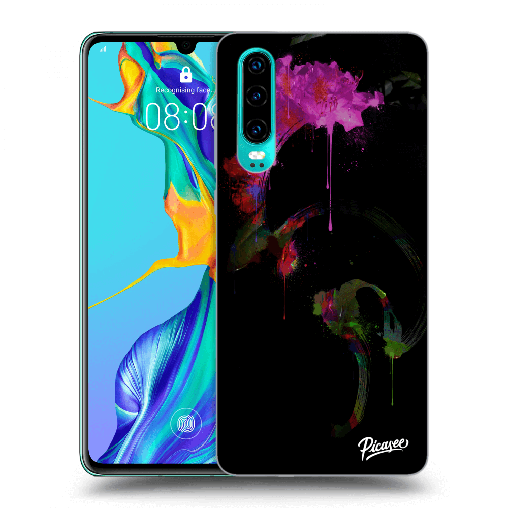 Picasee ULTIMATE CASE pro Huawei P30 - Peony black
