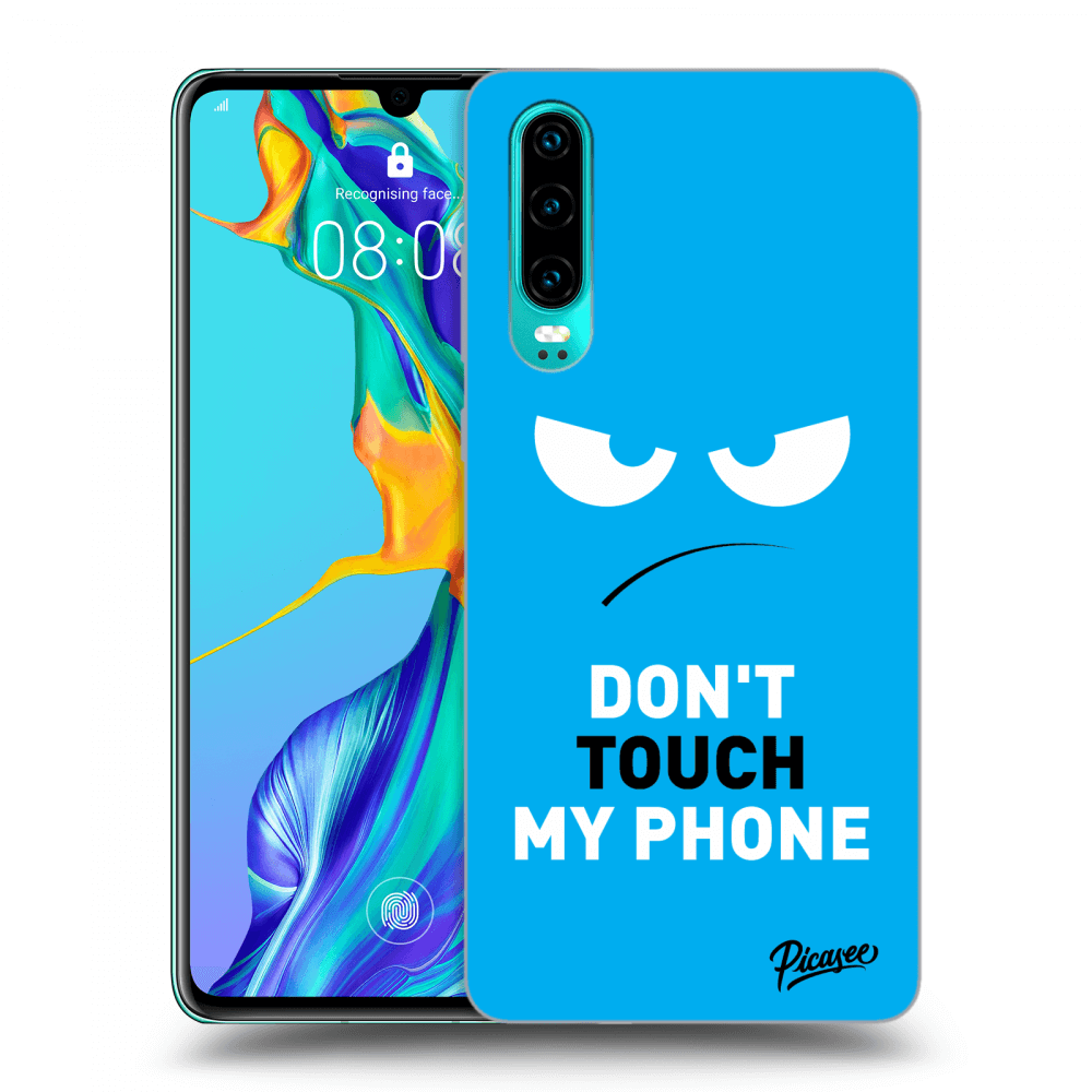 Picasee ULTIMATE CASE pro Huawei P30 - Angry Eyes - Blue