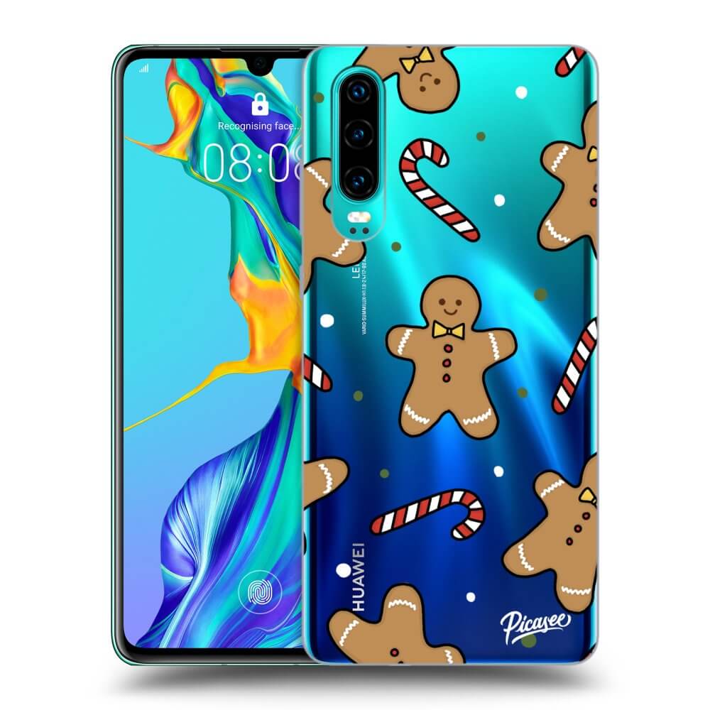 Picasee silikónový prehľadný obal pre Huawei P30 - Gingerbread
