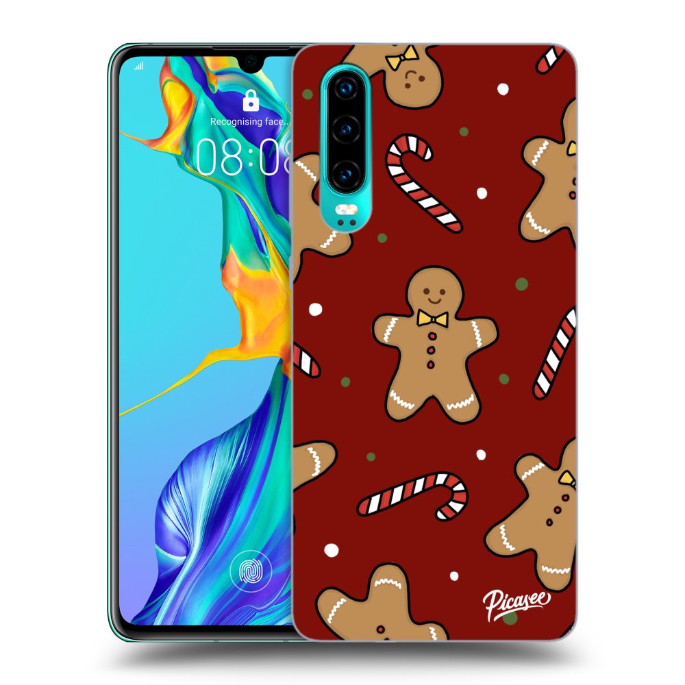 Picasee silikónový prehľadný obal pre Huawei P30 - Gingerbread 2