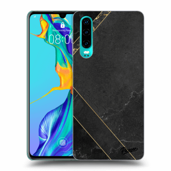 Obal pre Huawei P30 - Black tile