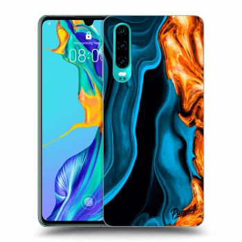 Picasee ULTIMATE CASE pro Huawei P30 - Gold blue