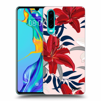 Obal pre Huawei P30 - Red Lily