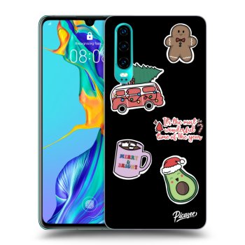 Obal pre Huawei P30 - Christmas Stickers