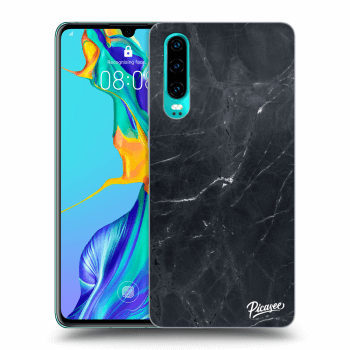 Obal pre Huawei P30 - Black marble