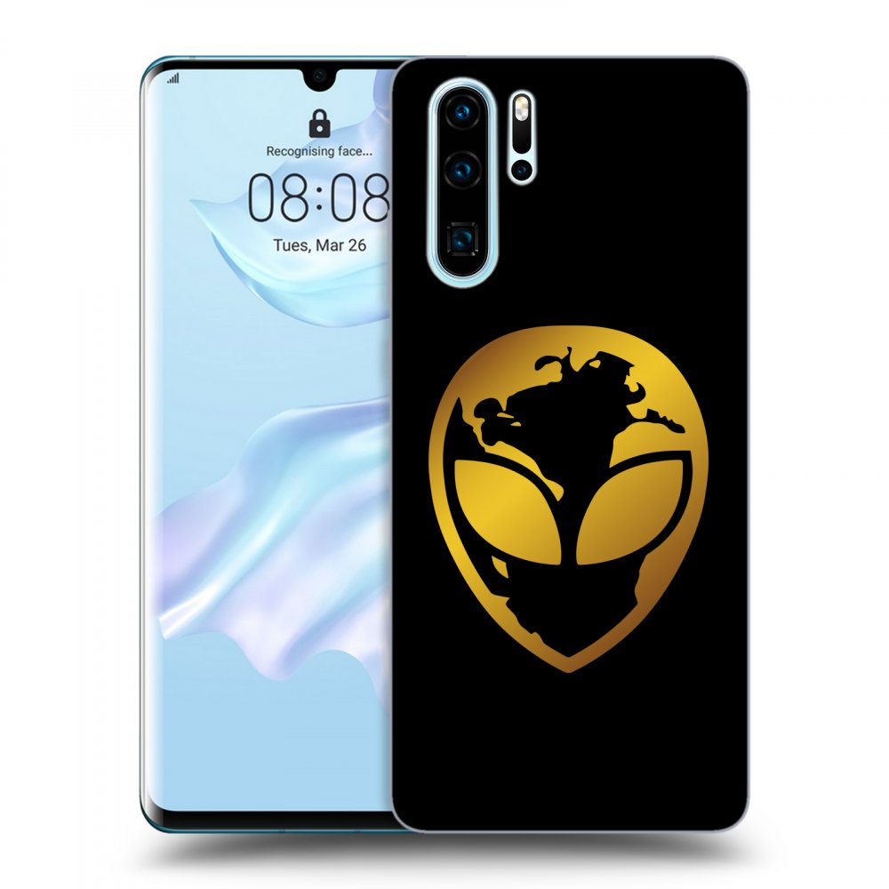 Picasee ULTIMATE CASE pro Huawei P30 Pro - EARTH - Gold Alien 3.0