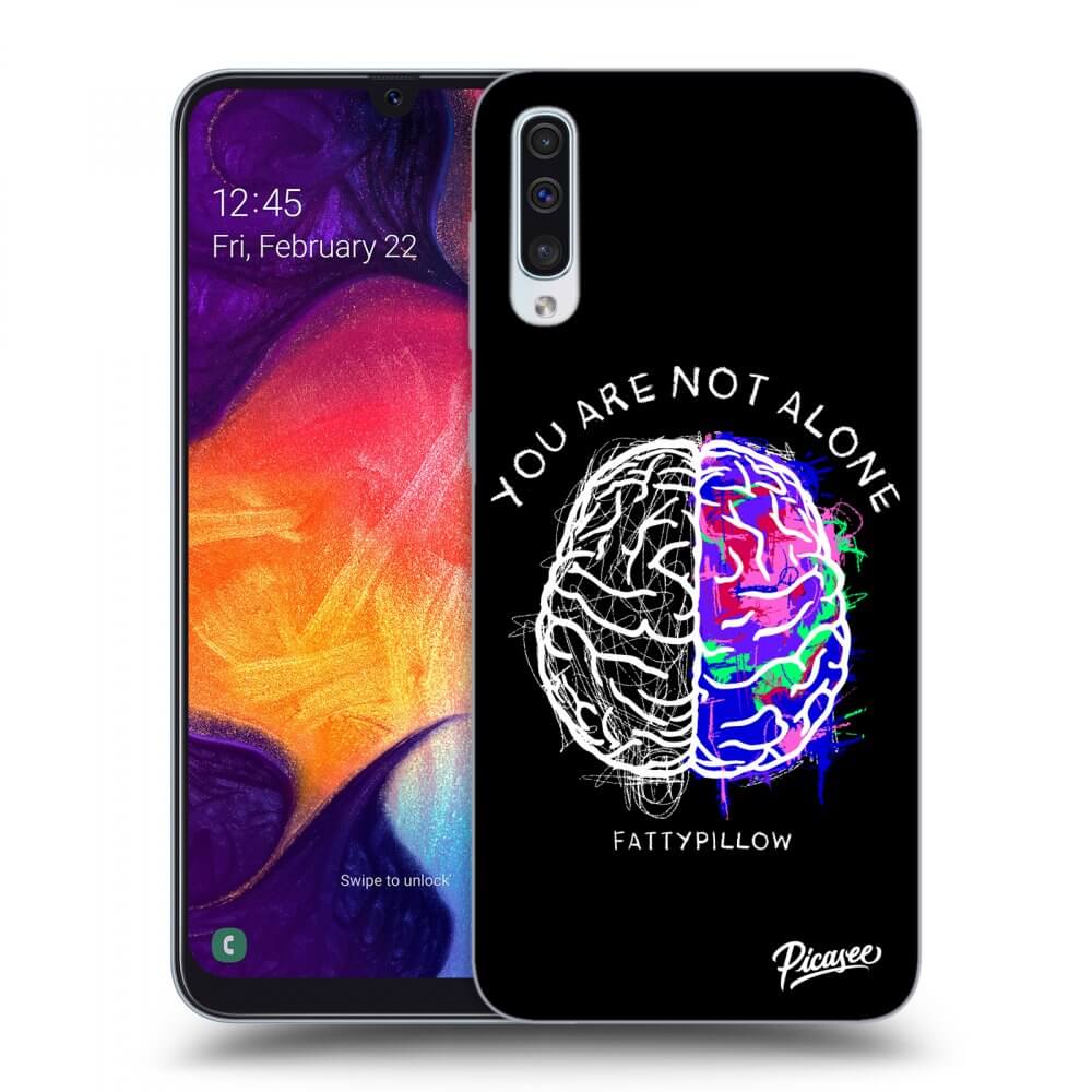 Picasee ULTIMATE CASE pro Samsung Galaxy A50 A505F - Brain - White