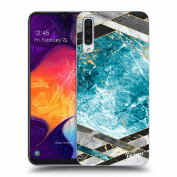 Picasee ULTIMATE CASE pro Samsung Galaxy A50 A505F - Blue geometry