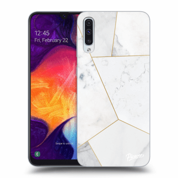 Obal pre Samsung Galaxy A50 A505F - White tile