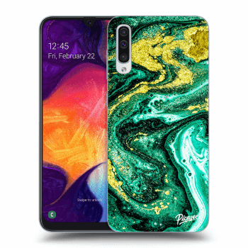 Obal pre Samsung Galaxy A50 A505F - Green Gold