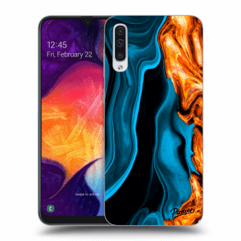 Picasee ULTIMATE CASE pro Samsung Galaxy A50 A505F - Gold blue