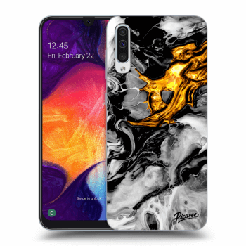 Obal pre Samsung Galaxy A50 A505F - Black Gold 2