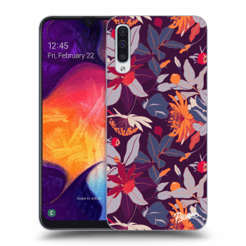 Picasee ULTIMATE CASE pro Samsung Galaxy A50 A505F - Purple Leaf