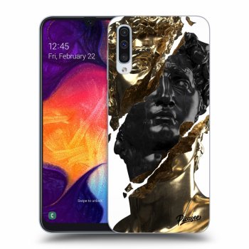 Picasee ULTIMATE CASE pro Samsung Galaxy A50 A505F - Gold - Black