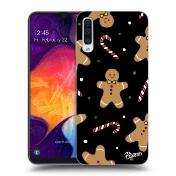 Picasee silikónový čierny obal pre Samsung Galaxy A50 A505F - Gingerbread
