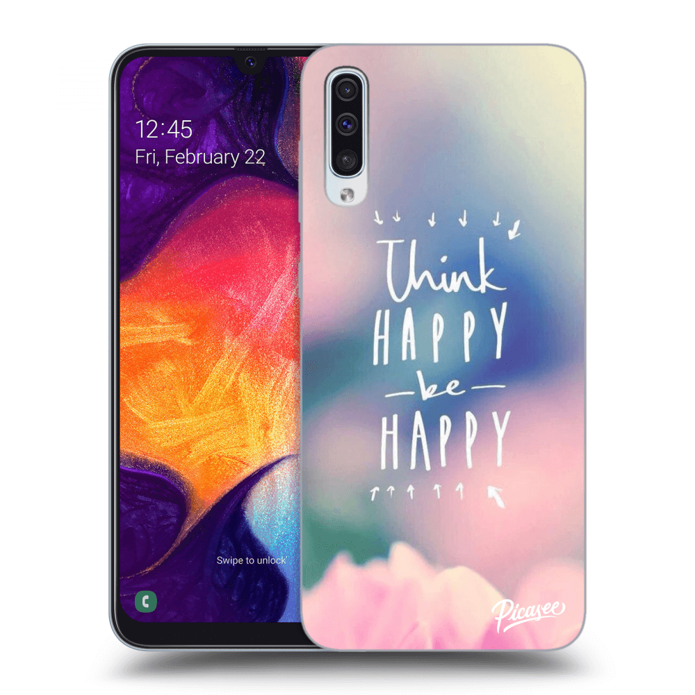 Picasee ULTIMATE CASE pro Samsung Galaxy A50 A505F - Think happy be happy
