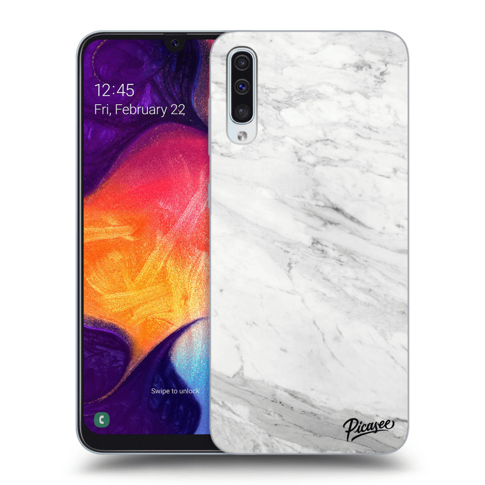 Picasee ULTIMATE CASE pro Samsung Galaxy A50 A505F - White marble