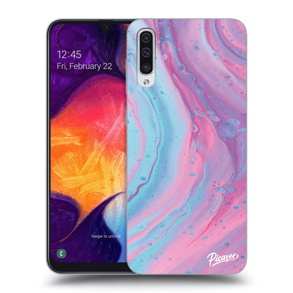 Picasee ULTIMATE CASE pro Samsung Galaxy A50 A505F - Pink liquid