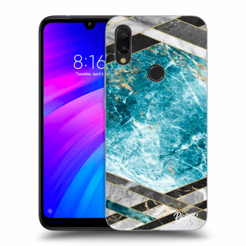 Picasee ULTIMATE CASE pro Xiaomi Redmi 7 - Blue geometry