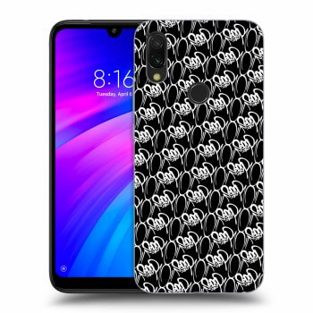 Obal pre Xiaomi Redmi 7 - Separ - White On Black 2