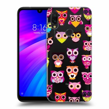 Picasee silikónový prehľadný obal pre Xiaomi Redmi 7 - Owls