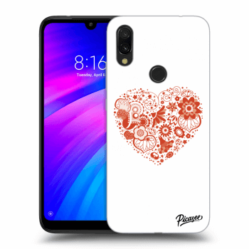 Picasee silikónový prehľadný obal pre Xiaomi Redmi 7 - Big heart