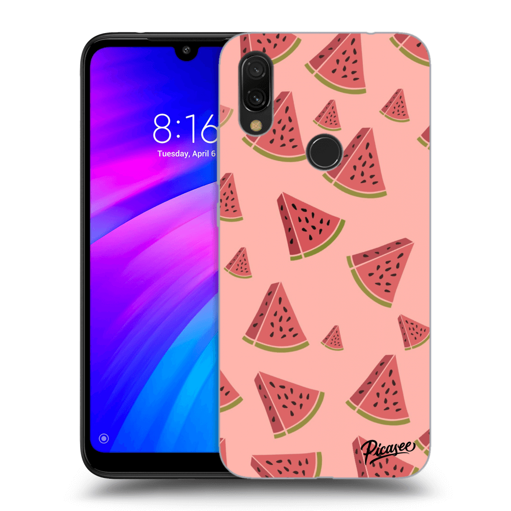 Picasee silikónový prehľadný obal pre Xiaomi Redmi 7 - Watermelon