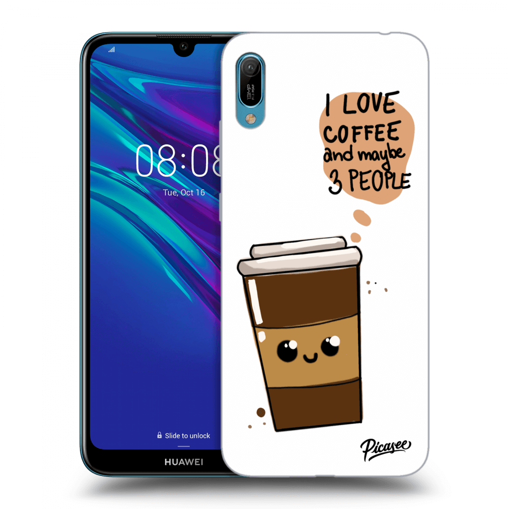 Picasee silikónový prehľadný obal pre Huawei Y6 2019 - Cute coffee
