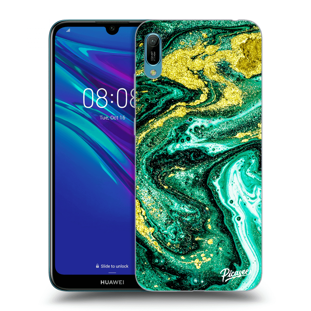 Picasee ULTIMATE CASE pro Huawei Y6 2019 - Green Gold