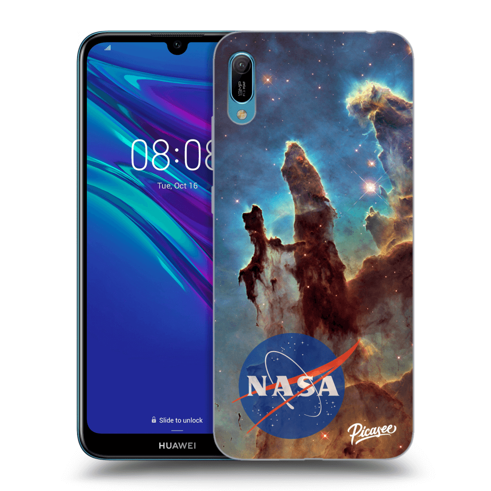 Picasee silikónový čierny obal pre Huawei Y6 2019 - Eagle Nebula