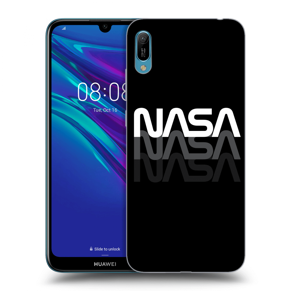 Picasee silikónový čierny obal pre Huawei Y6 2019 - NASA Triple