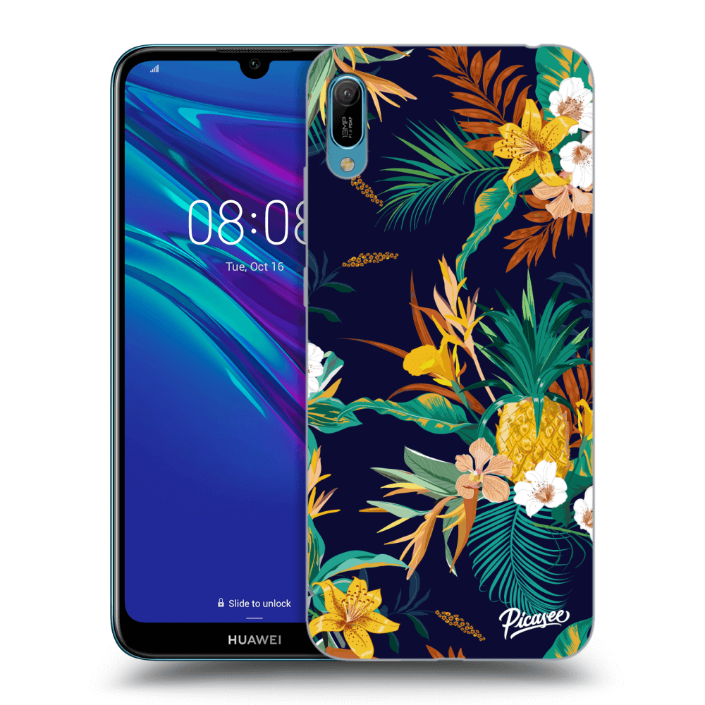 Picasee silikónový čierny obal pre Huawei Y6 2019 - Pineapple Color