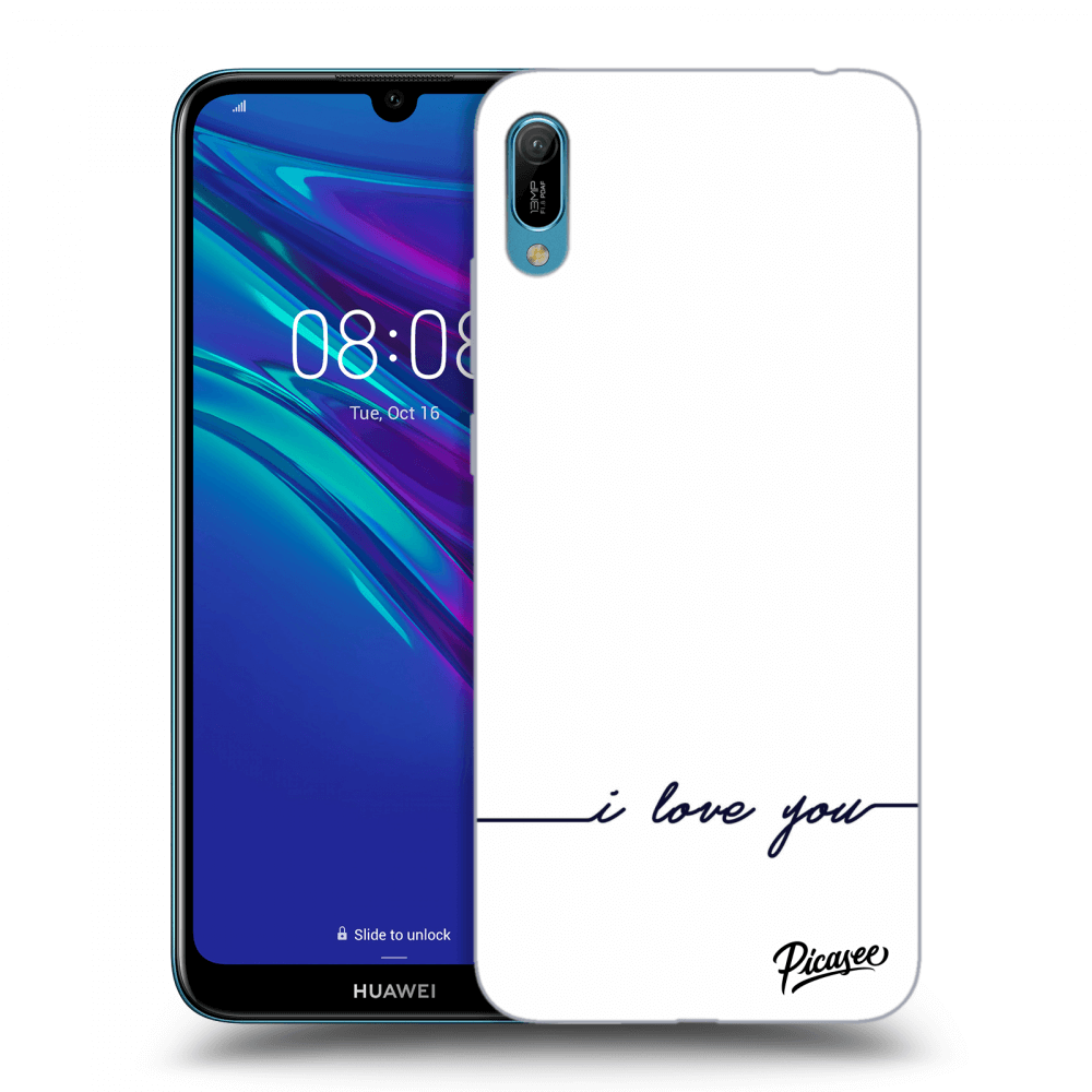 Picasee silikónový prehľadný obal pre Huawei Y6 2019 - I love you