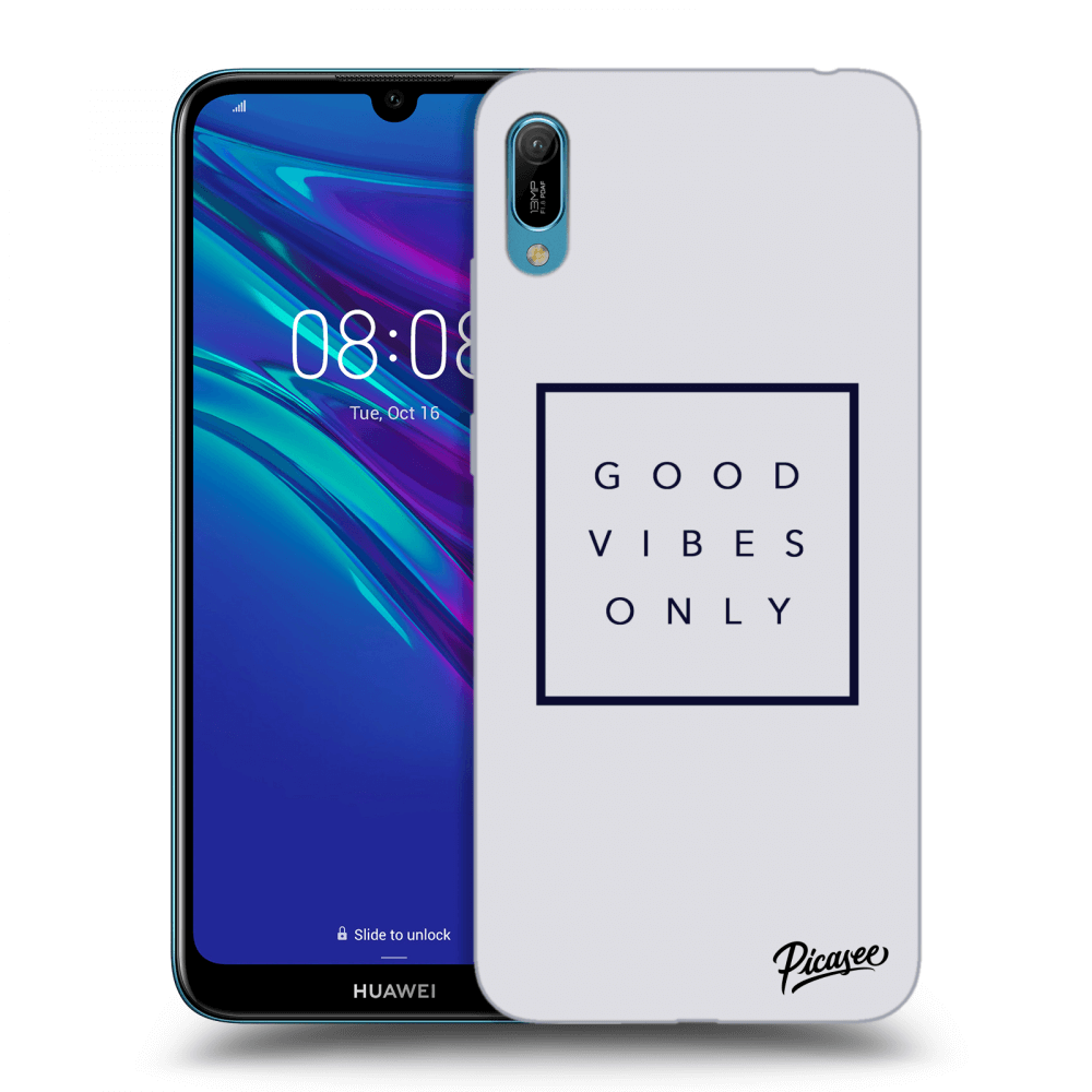 Picasee silikónový prehľadný obal pre Huawei Y6 2019 - Good vibes only