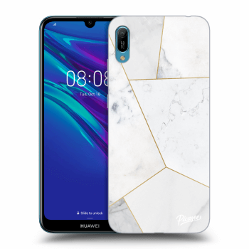 Obal pre Huawei Y6 2019 - White tile
