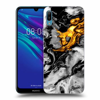 Obal pre Huawei Y6 2019 - Black Gold 2