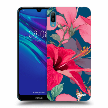 Picasee silikónový čierny obal pre Huawei Y6 2019 - Hibiscus
