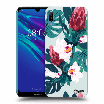 Picasee silikónový čierny obal pre Huawei Y6 2019 - Rhododendron
