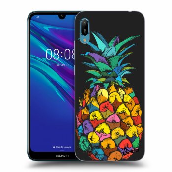Picasee silikónový čierny obal pre Huawei Y6 2019 - Pineapple