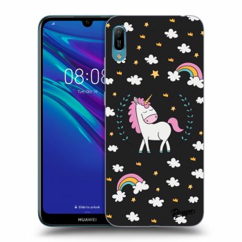 Picasee silikónový čierny obal pre Huawei Y6 2019 - Unicorn star heaven