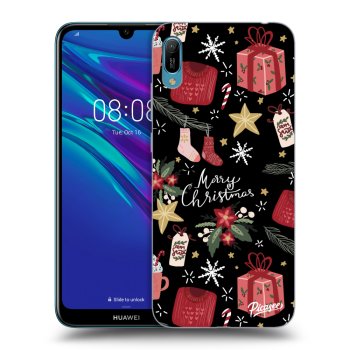 Picasee silikónový čierny obal pre Huawei Y6 2019 - Christmas
